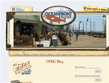 Tablet Screenshot of oceanfrontgrill.com